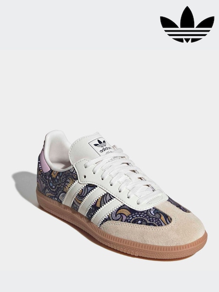 Navy Blue - Adidas Originals Liberty London Samba Og Trainers