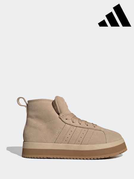 Light Brown - Adidas Originals Campus 00s Winter Mid Trainers
