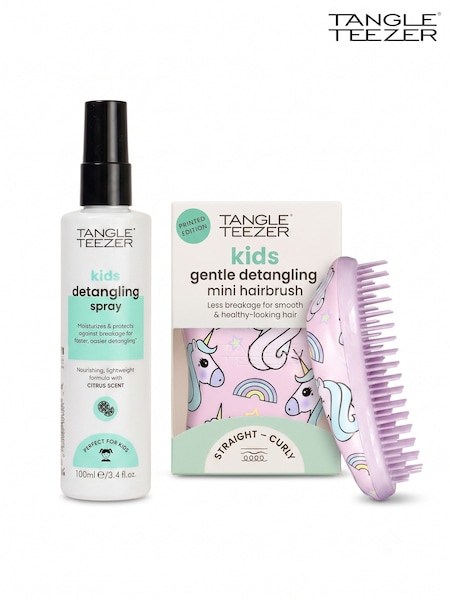 Multi - Tangle Teezer Kids Detangling Spray & Unicorn Magic Detangling Brush Duo (worth £18)