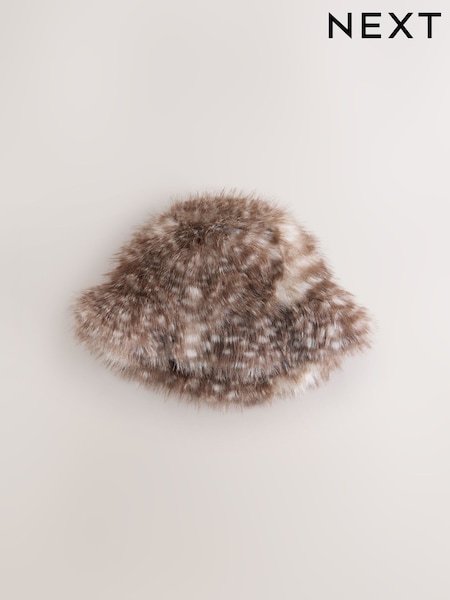 Animal/Deer Print - Fur Bucket Hat