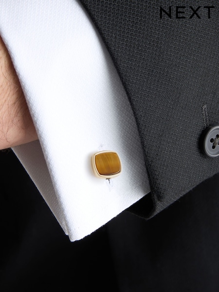 Tiger's Eye - Regular Cufflinks