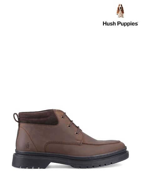 Brown - Regular Hush Puppies Jerome Chukka Boots