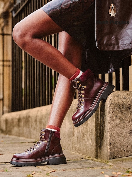 Red - Hush Puppies Robyn Hiker Boots