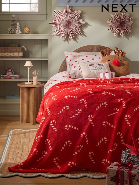 Fleece Christmas Throw