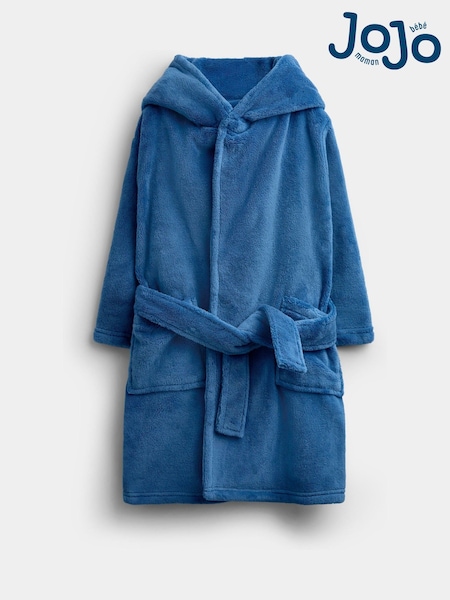 Mid Blue Dinosaur - Jojo Maman Bébé Fleece Robe