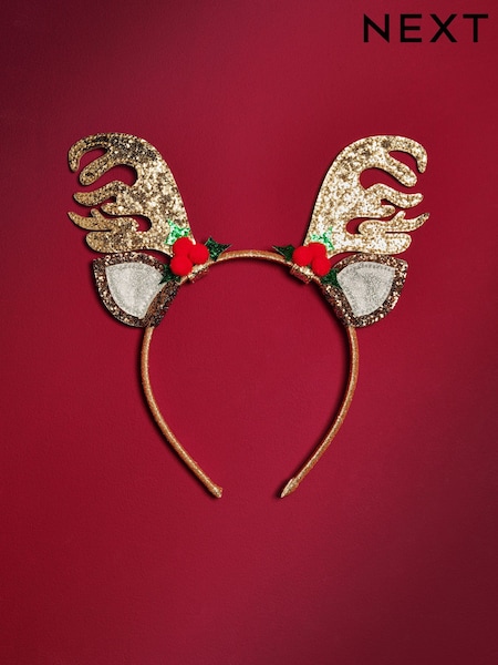 Brown - Christmas Reindeer Headband