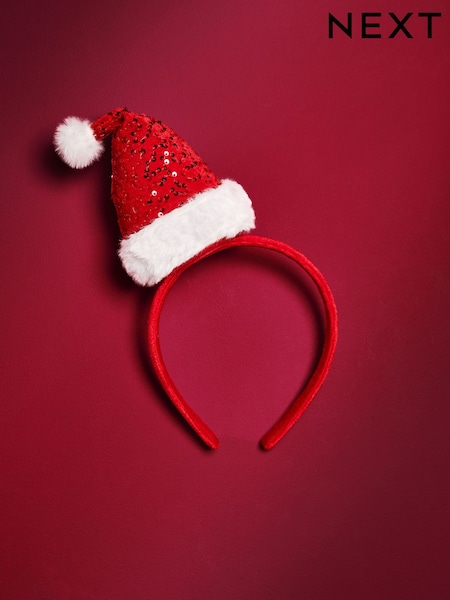 Red - Christmas Santa Hat Headband
