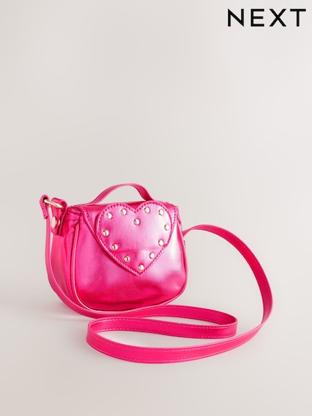 Ružičasta - Cross-body Heart Bag