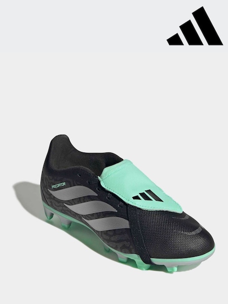 Чорний/зелений - Adidas Predator Club Fold Over Tongue Firm Ground Multi Ground Football Boots