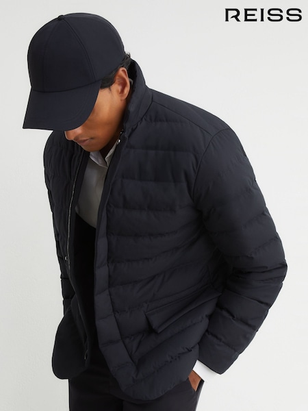Mornarice - Regular Reiss Abley R-flex Quilted Jacket