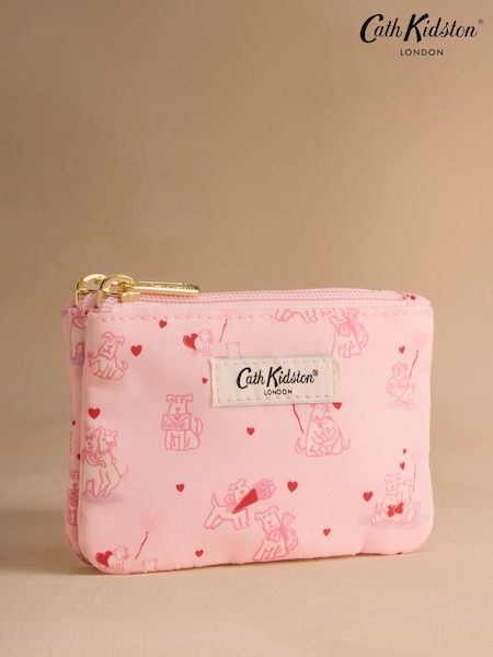 Pink Valentine's Dogs - Cath Kidston Double Zip Purse