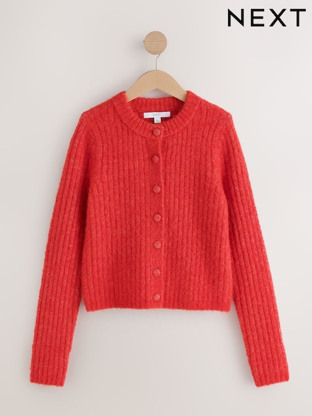 Rouge - Boucle Long Sleeve Slim Fit Cardigan With Wool