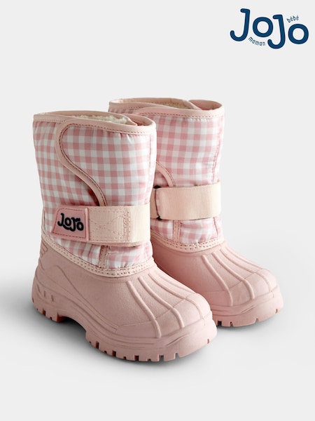 Рожевий Гінгем - Jojo Maman Bébé Alpine Snow Boots