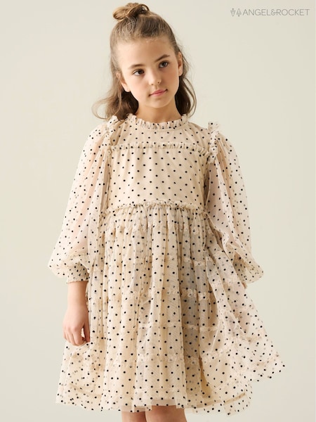 ホワイト - Angel & Rocket Anya Embroidered Mesh Dress