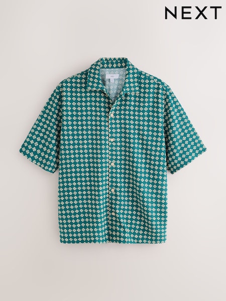 Green - Regular Print Short Sleeve Shirt