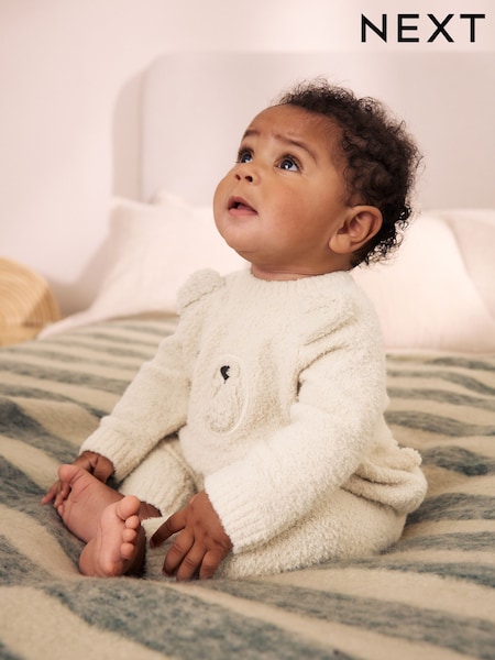 Neutral na Oso - Baby Knitted Jumper At Leggings Set (0mths-2yrs)