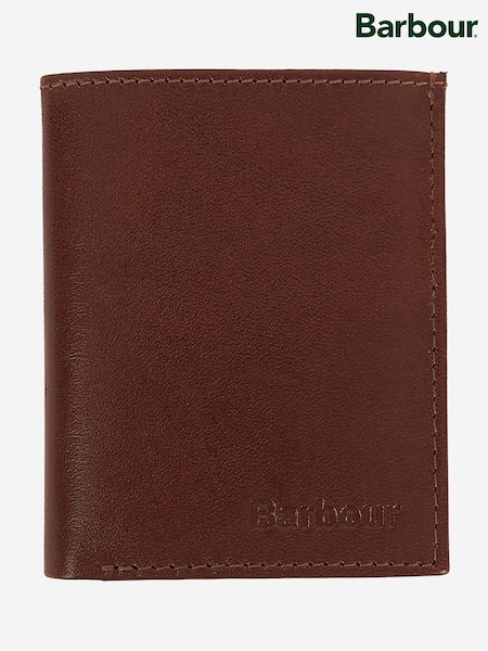 Brown - Regular Barbour® Colwell Leather Billfold Wallet