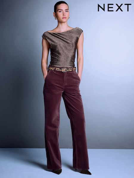 Neutral - Tailored Wide Leg Jeans