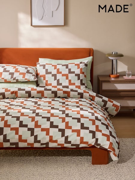 Made.com Romilly Geo 180 Thread Count Bed Set