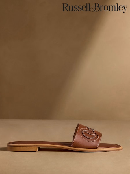棕色 - Russell & Bromley Newby 穆勒鞋 涼鞋