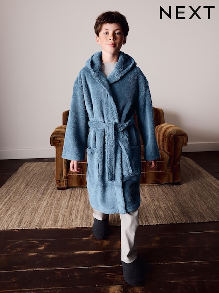 Denim Bright Blue - Fleece Robe (1.5-16yrs)