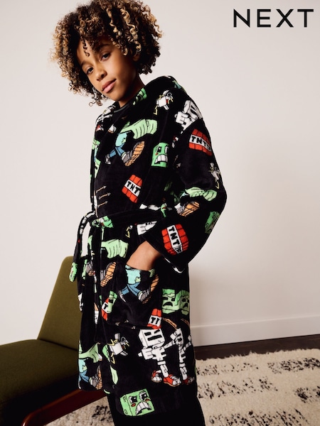 Qara - Minecraft Fleece Robe (5-16il)