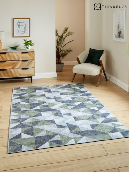 Think Rugs Coral Modern Abstract Rug