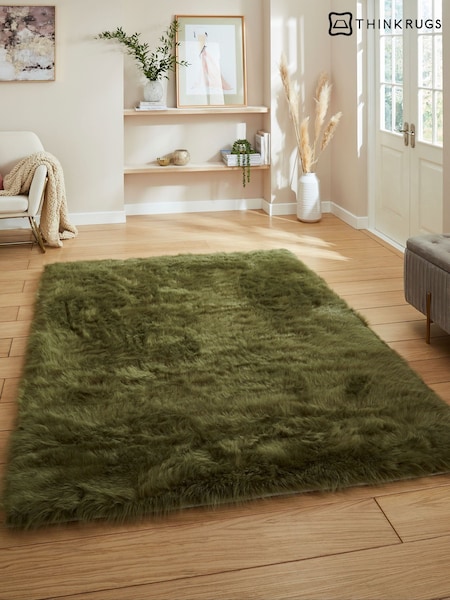 Think Rugs Polar Plush Plain Shaggy Rug