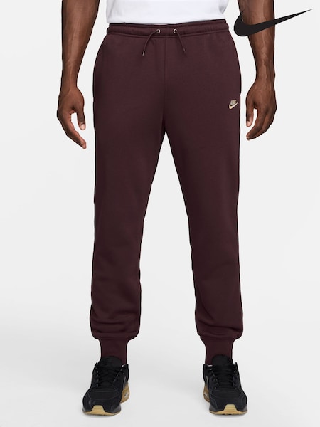 Red - Regular Nike Club Fleece Cuffed Joggers