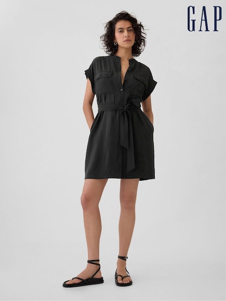 Gap Black Utility Mini Shirt Dress (V91438) | €27