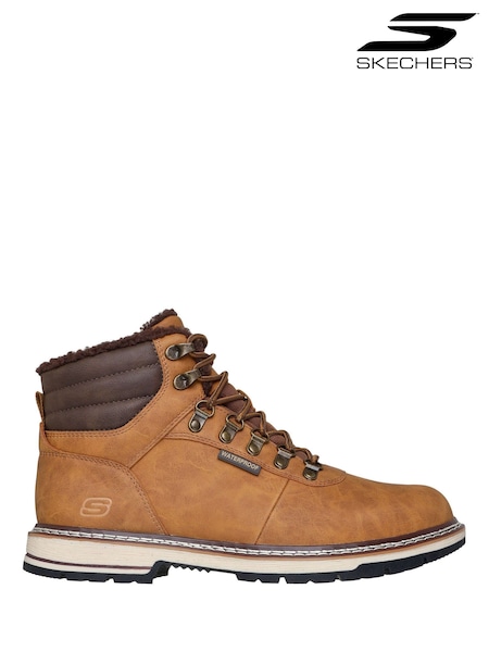 Chestnut Brown - Regular Skechers Corado Memphis Waterproof Boots