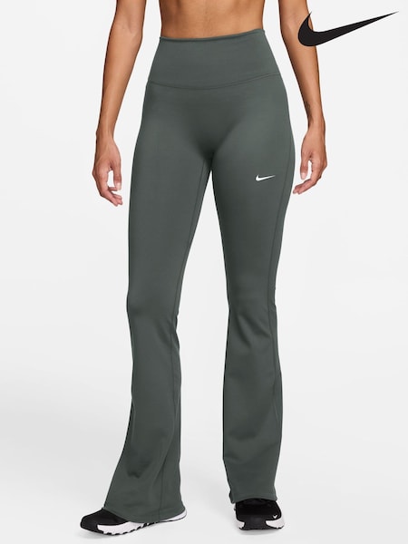 Camo Grønn - Nike One High-waisted Flared Leggings