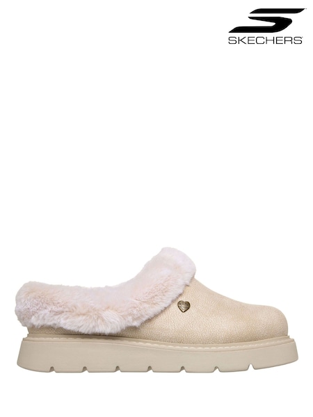 Beige - Skechers Keepsakes Lite Cozy Seos Tohvelit