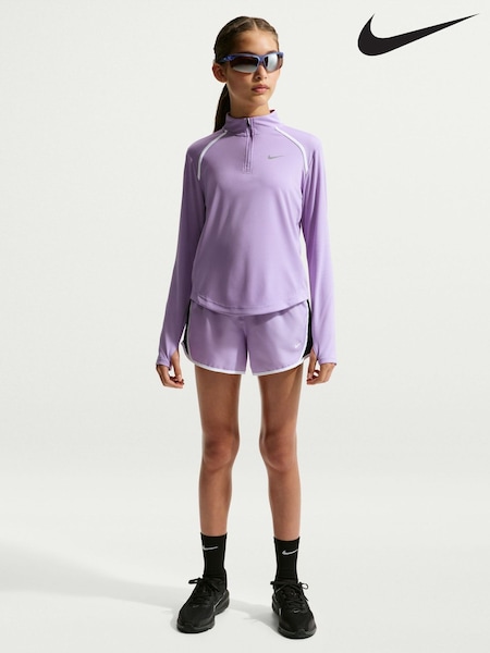 Violet Purple - Nike Tempo Dri-fit Long-sleeve Half-zip Top
