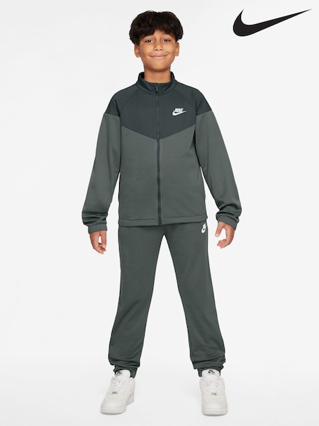 أخضر مموه - Nike Dri-fit Poly Zip Through Tracksuit