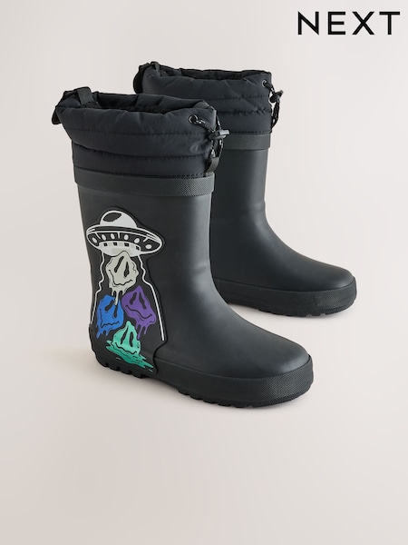 Black Space - Adjustable Cuff Wellies