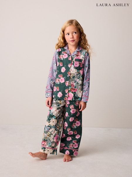 Green - Laura Ashley Floral Printed Pyjamas Set
