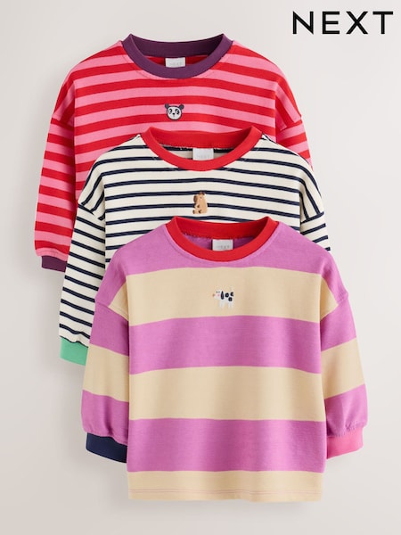 Vairāki - Stripe T-shirts 3pk (3mths-7yrs)