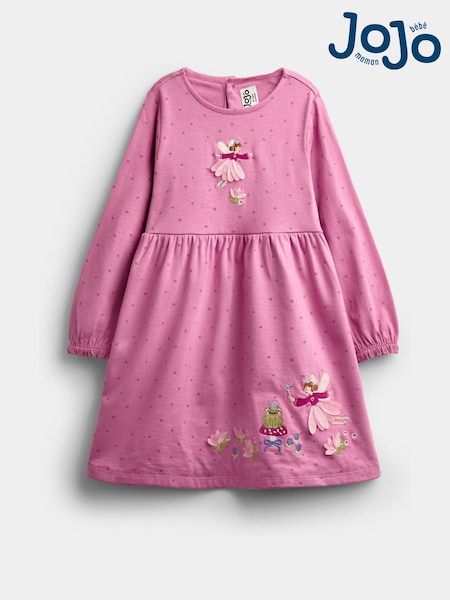 Dusky Pink Fairy - Jojo Maman Bébé Fairy And Frog Jersey Dress