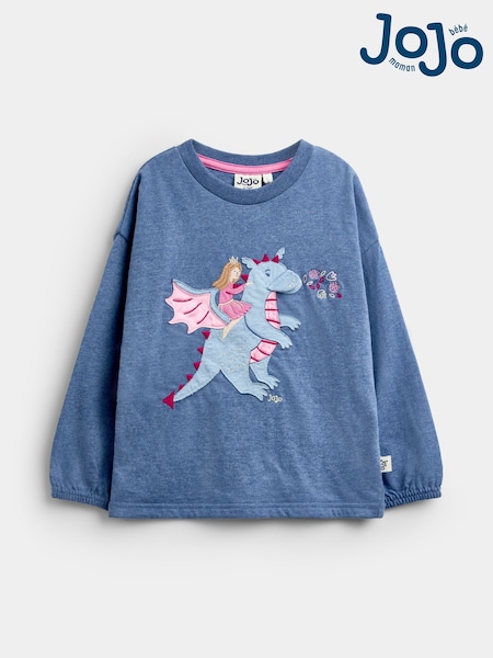 Blue Dragon - Jojo Maman Bébé Appliqué Long Sleeve Top