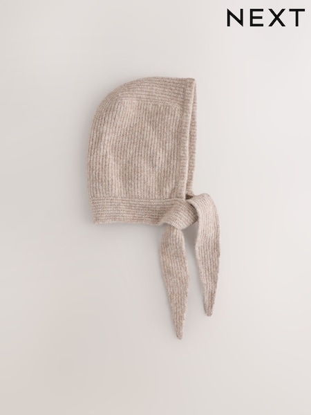 Oatmeal - Scarf Bonnet Hat