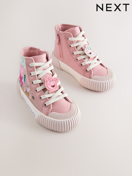 Pink - Peppa Pig High Top Trainers