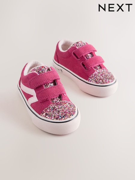 Raspberry Pink - Touch Fastening Trainers