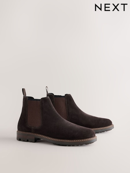 Brun - Regular Suede Chelsea Boots