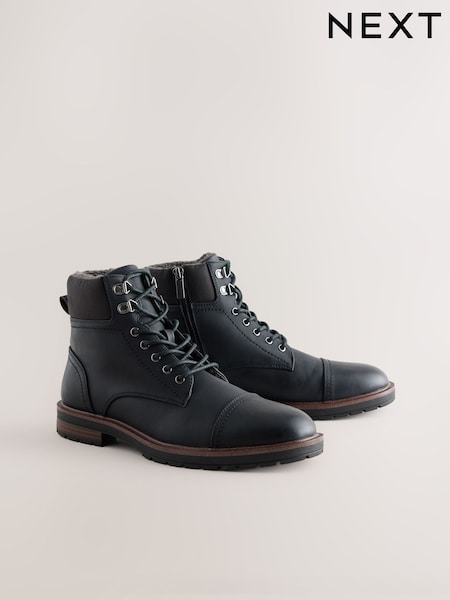 Black - Regular Toecap Boots
