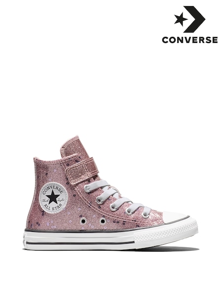 Pink - Converse Chuck Taylor Glitter And Sequins High Trainers