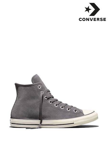 Γκρι - Regular Converse Chuck Taylor All Star Suede High Trainers
