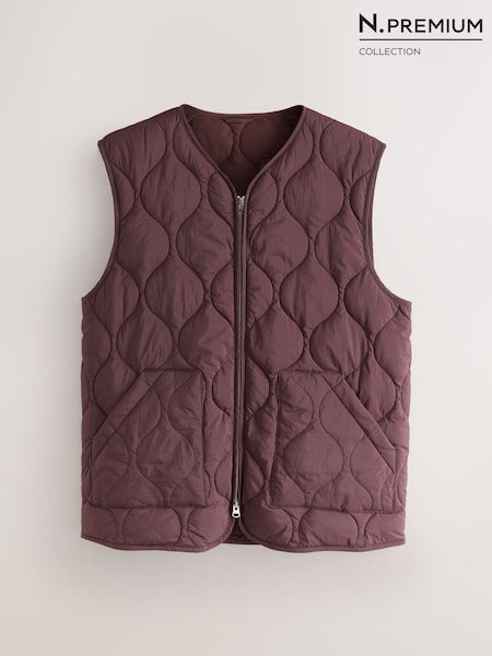 Burgundy Red - Regular N. Premium Onion Quilted Gilet