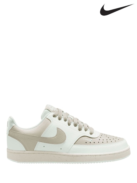 Weiß/Grau - Nike Court Vision Low-Top-Turnschuhe
