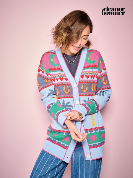 Πολλαπλός - Eleanor Bowmer πλεκτή ζακέτα fairisle longline